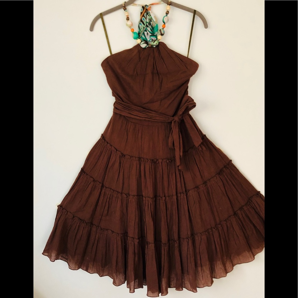 BCBG Embellished high neck dress